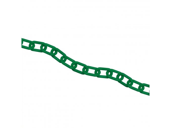 Plastový řetěz, zelená, Ø 6 mm, délka 25 m - CV 1056