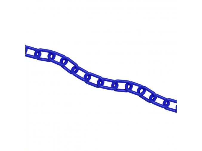 Plastový řetěz, modrá, Ø 6 mm, délka 25 m - CV 1057