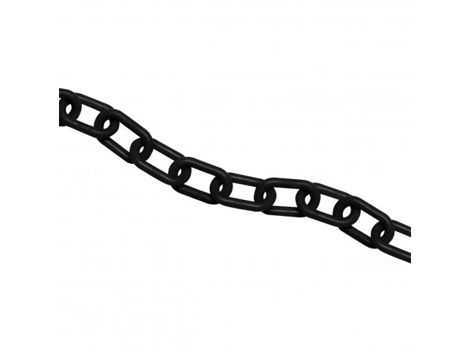 Plastový řetěz, černá, Ø 7,5 mm, délka 25 m - CV 1065