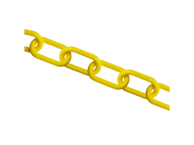Plastový řetěz, žlutá, Ø 10 mm, délka 25 m - CV 1074