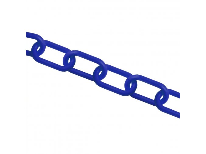 Plastový řetěz, modrá, Ø 10 mm, délka 25 m - CV 1077