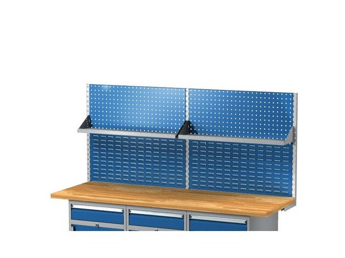 vyr 48207681 01 nastavba s perforacemi a s policemi na naradi pro pracovni stul