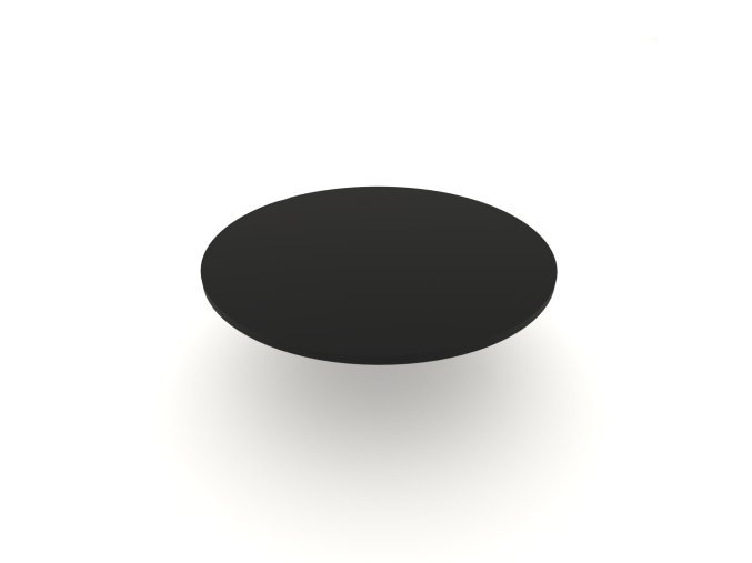 stolová deska kruhová černá U999 RAL 9005 | stolová doska kruhová