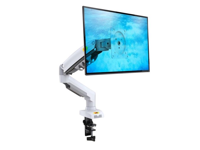 f 1719 0 NB F80W drzak na monitor stolni bily ergonomicky