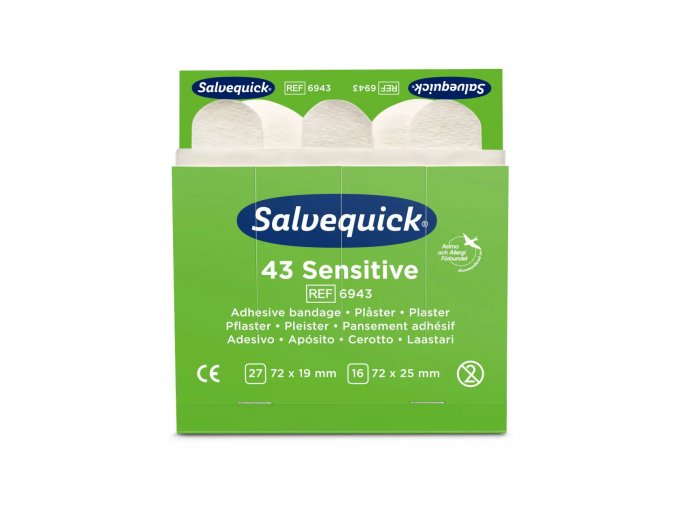 Náplasti pro citlivou pokožku Salvequick - CD 6943