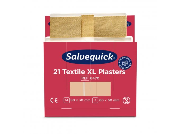 Extra velké textilní náplasti Salvequick - CD 6470