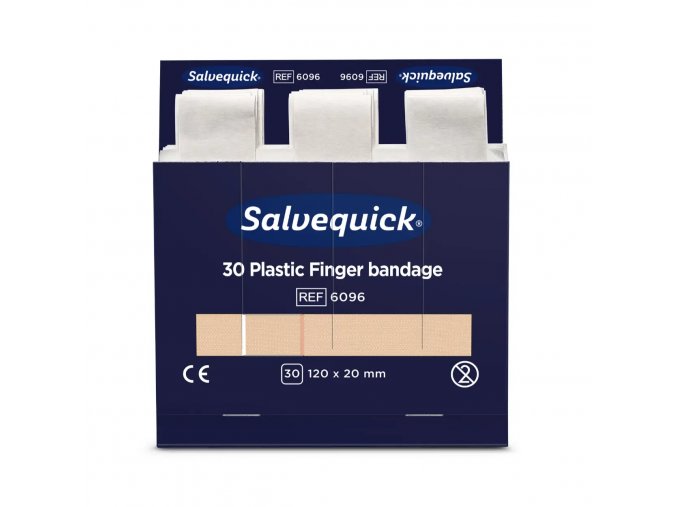 Dlouhé plastové náplasti na prst Salvequick - CD 6096