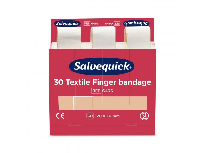 Dlouhé textilní náplasti na prst Salvequick - CD 6496