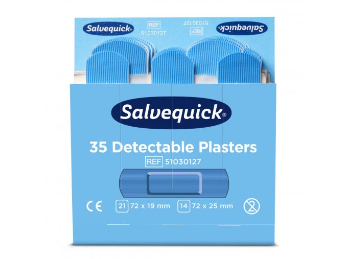 Modré detekovatelné náplasti Salvequick - CD 51030127