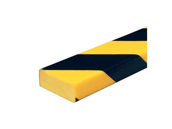 Varovný a ochranný profil 4, černá / žlutá, 5 cm × 2 cm × 100 cm - DP 10013