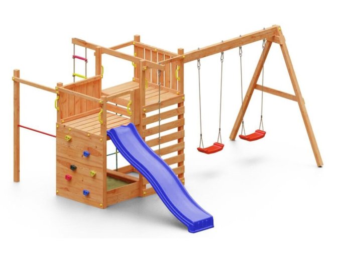 Dětské hřiště Marimex Play 021 + červená skluzavka