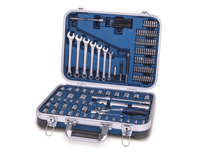 Hliníkový kufr s nářadím, 135 dílů  - Scheppach TB 170