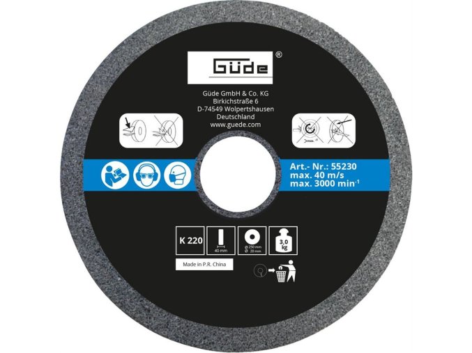 BRUSNÝ KOTOUČ 250x50x12mm K220 K 55227