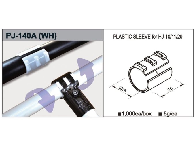 Plastová objímka PJ-140A