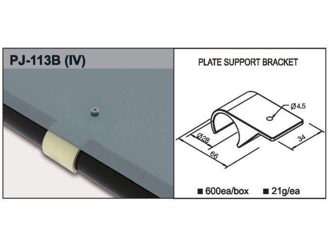 Plastová objímka PJ-113B [Ivory] (Vyberte barvu: Ivory)