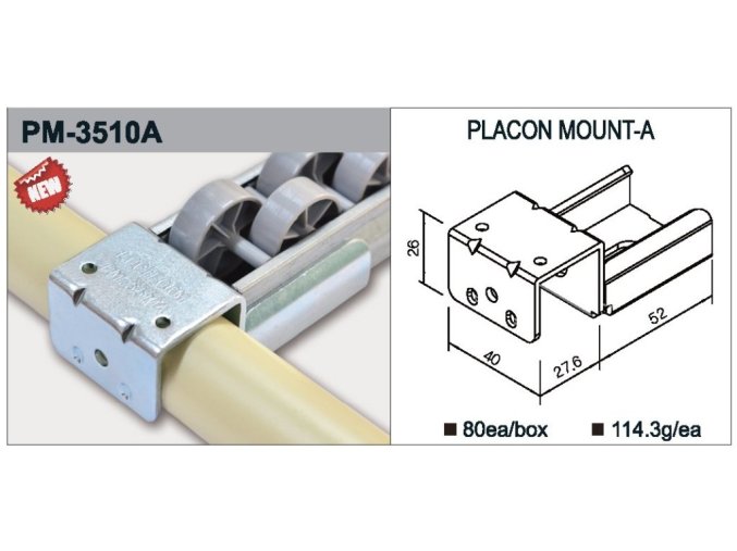 Úchyt válečkové tratě typ PM-3510A