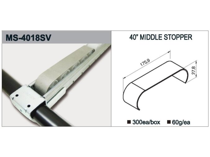 Nájezdová brzda pro válečkové dráhy MS-4018SV