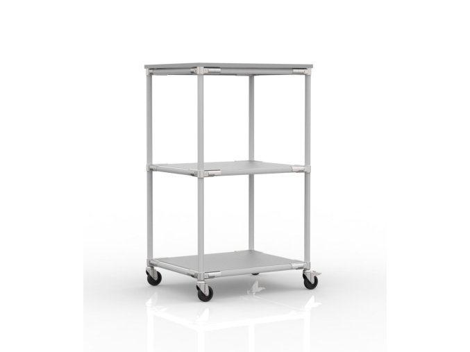 Manipulační vozík 24043030 [šedá + stříbrné spojky] (Vyberte barvu konstrukce: šedá + stříbrné spojky)
