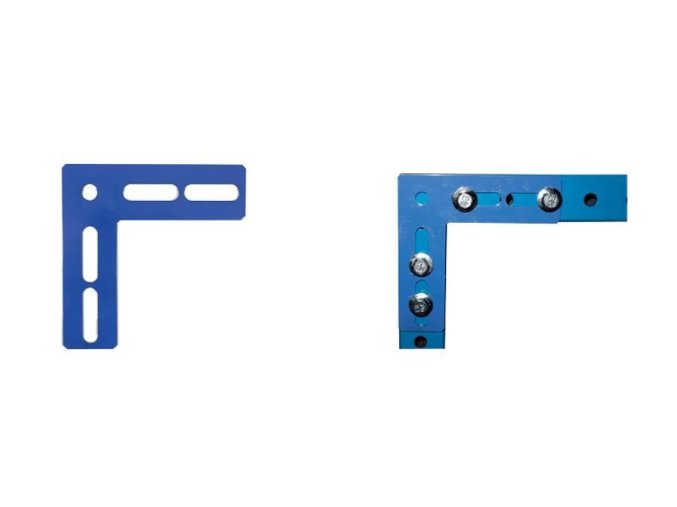 Rohová spojka WJ-SQ4040-009 [barva modrá] (Vyberte provedení: barva modrá)