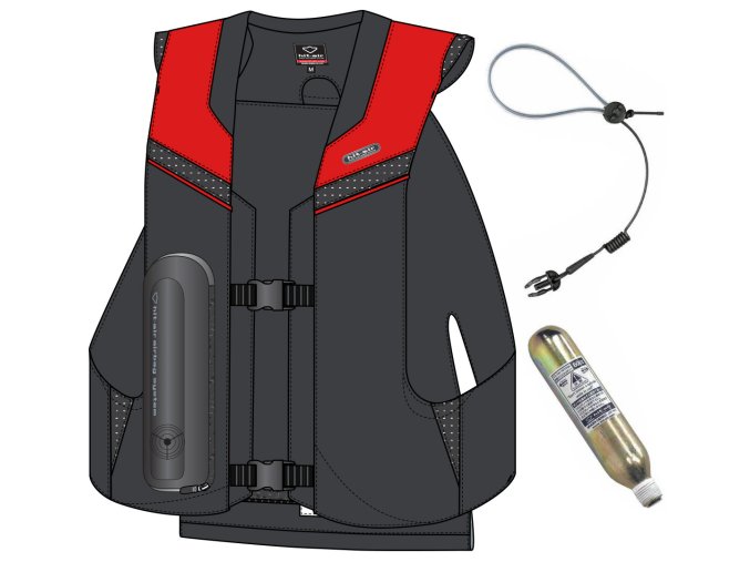 Hit-Air MLV 2 airbag vesta limitovaná edice černo-červená