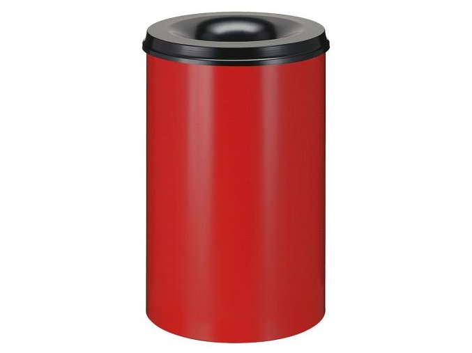 Samozhášecí koš 30 l - červeno-černý