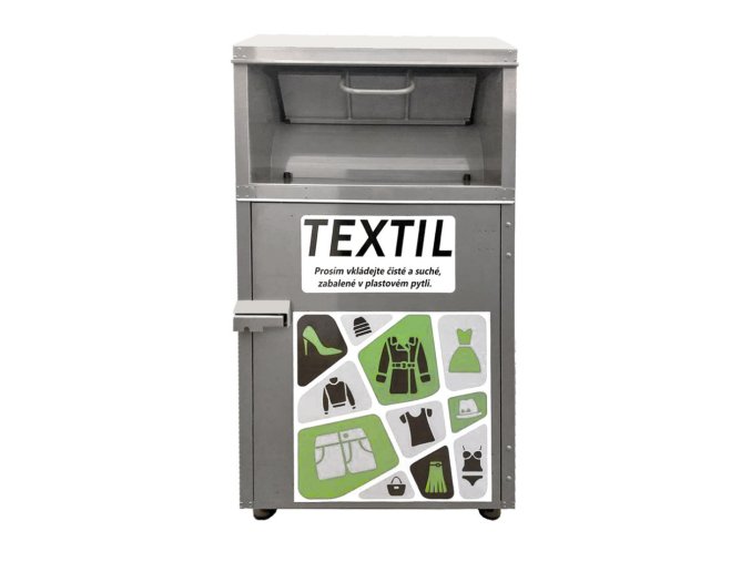Kontejner na textil, šedý