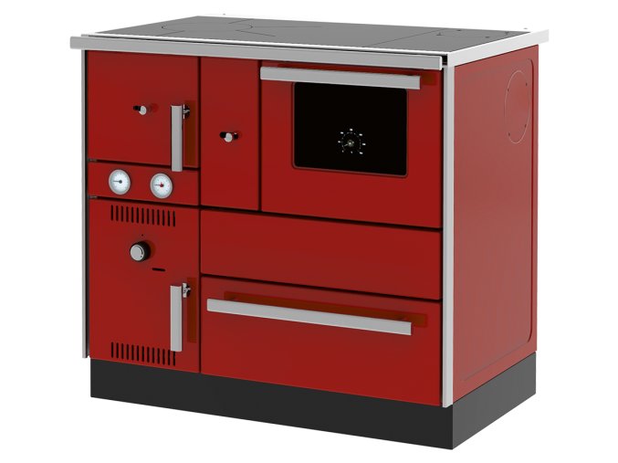 ALFA PLAM, sporák Alfa Plam sporák ALFA TERM 27*NR*ECO*CV-D, červený, pravý