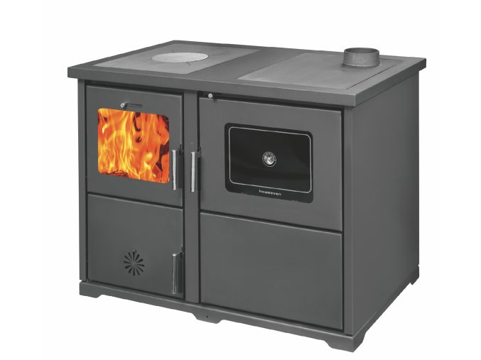 Hosseven, sporák LOTUS HYDRO s výměníkem na TP, 31,67 kW, pravý, antracit
