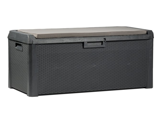SANTORINI PLUS zahradní plastový úložný box 550 L - grafit