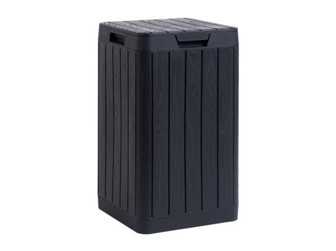 RIO GARDEN zahradní plastový koš 80 L - grafit