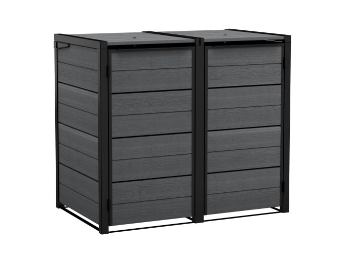 Zahradní box Keter Hide Away na popelnice 240 l šedý
