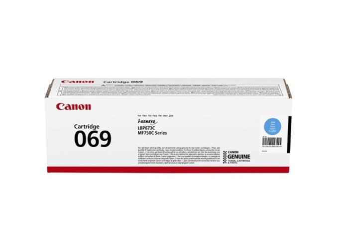 Toner Canon 069 C azurový pro tiskárny Canon i-SENSYS (1900 str./5%)