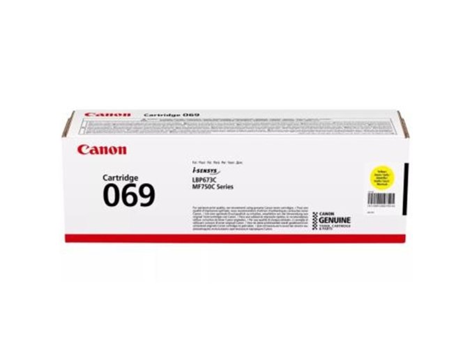 Toner Canon 069 Y žlutý pro tiskárny Canon i-SENSYS (1900 str./5%)