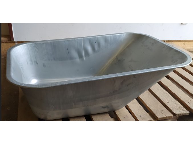 Korba na kolečko 85l pozink - poškozená