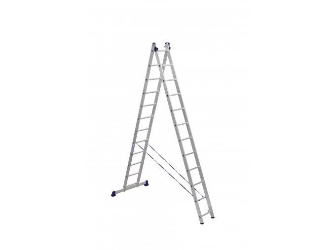 5745 alumet univerzalni 2 dilny zebrik 2x14 pricek 33 x 394 cm max 150 kg 5 let zaruka