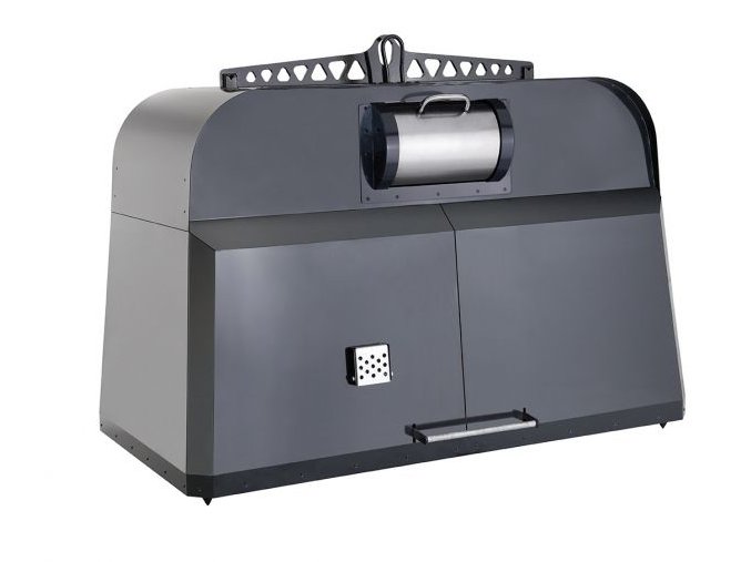 Kovový kontejner se spodním výsypem (buben + nášlap) – 3 m3