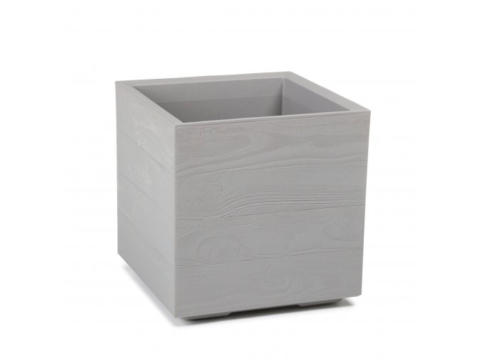 5886 lamela kvetinac karo eco wood deska 400 x 400 mm sedy