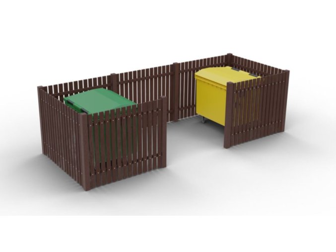 Kontejnerové hrazení Recyklát II