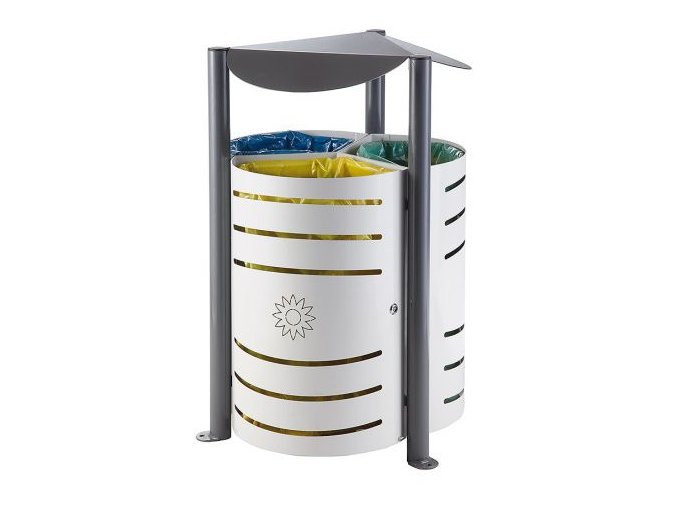 vyr 44507367 1 ocelovy venkovni odpadkovy kos pro sber trideneho odpadu TRIO