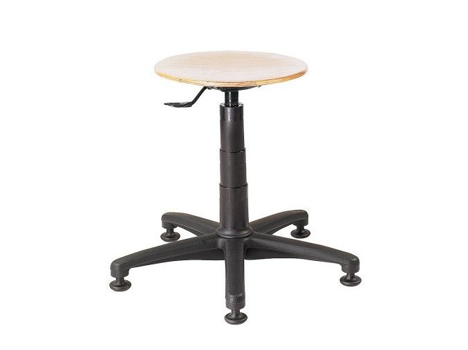 vyr 23094554 01 dilenska pracovni zidle bez operadla s kluzaky drevo