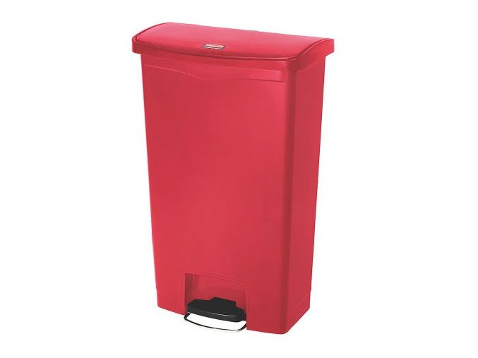 Odpadkový koš plastový červený 68 l