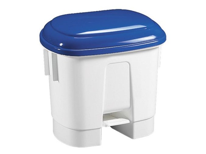 Plastový odpadkový koš Sirius 30 l. - modré víko