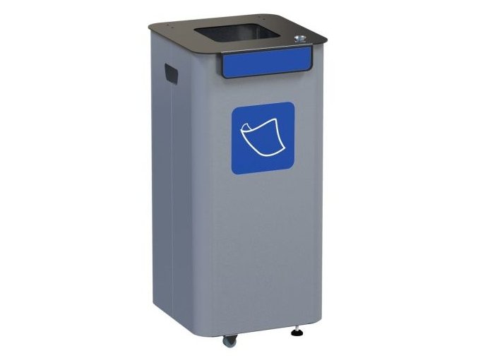 Venkovní odpadkový koš - modrý