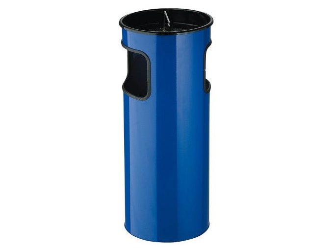 Odpadkový koš s popelníkem - modrý 50 l.