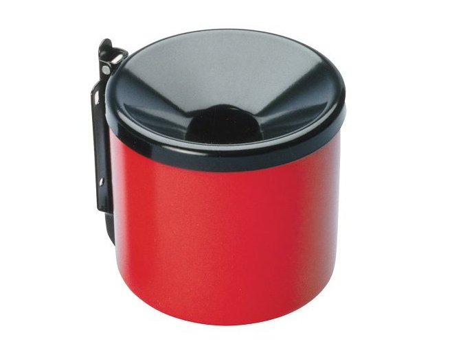 Popelník nástěnný průměr 90mm červ./černý
