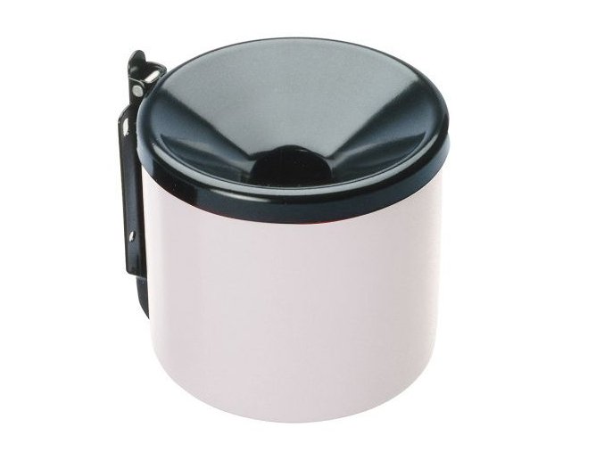Popelník nástěnný průměr 150mm bílo/černý