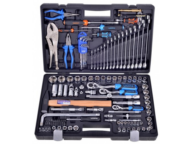 Sada nářadí s Gola sadou 1/4", 3/8" a 1/2", 131 ks - LIALK8022F