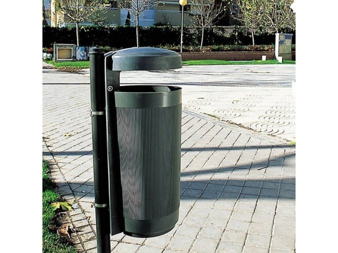 Odpadkový koš Prima linea 50 l, tmavě šedá