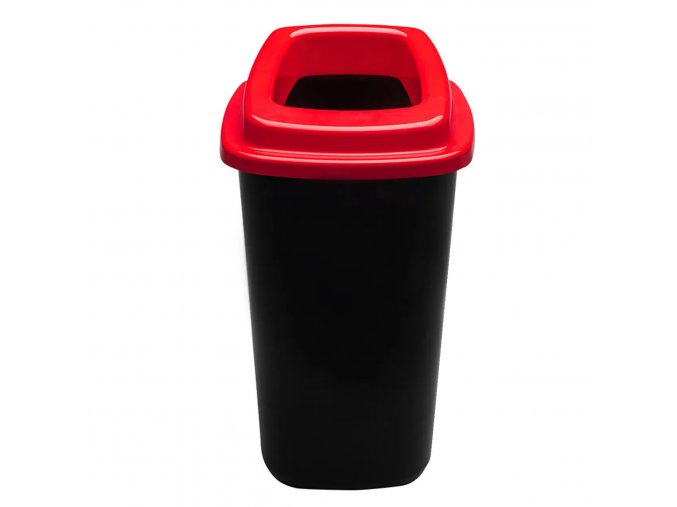 Plastový koš na tříděný odpad, 90 l, červená - PLN 7894
