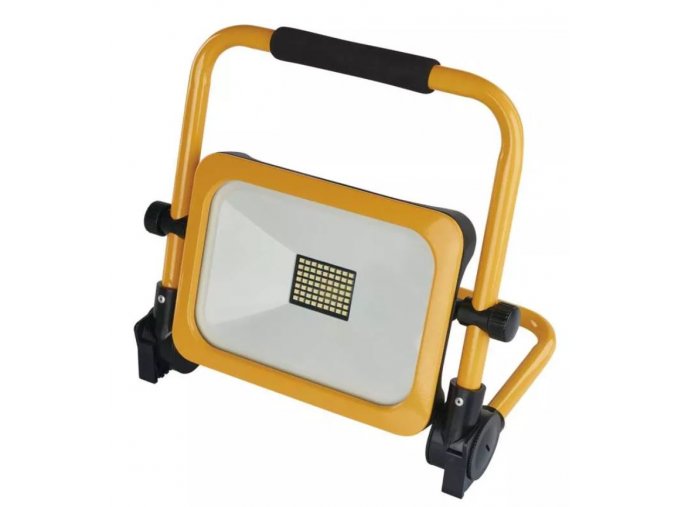 LED reflektor ACCO nabíjecí přenosný, 30W, žlutý, studená bílá